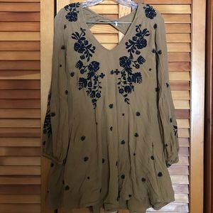 Free people boho yellow dress